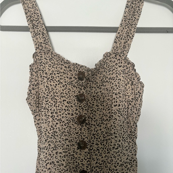 Japna Cheetah Button-Down Midi Dress - Picture 3 of 5